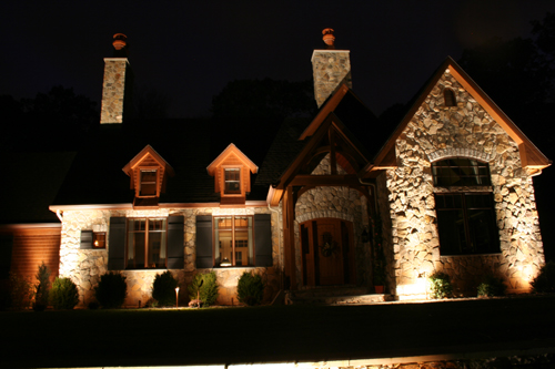 Exterior Home Lighting, outdoor lighting automation contractor, landscape lighting installer